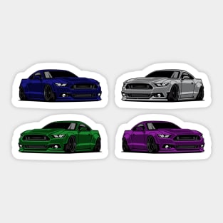 X4 Ford Mustang GT Sticker